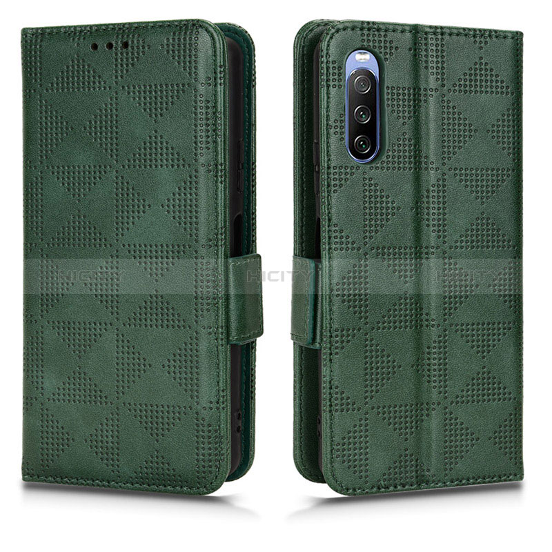 Custodia Portafoglio In Pelle Cover con Supporto C02X per Sony Xperia 10 III Lite