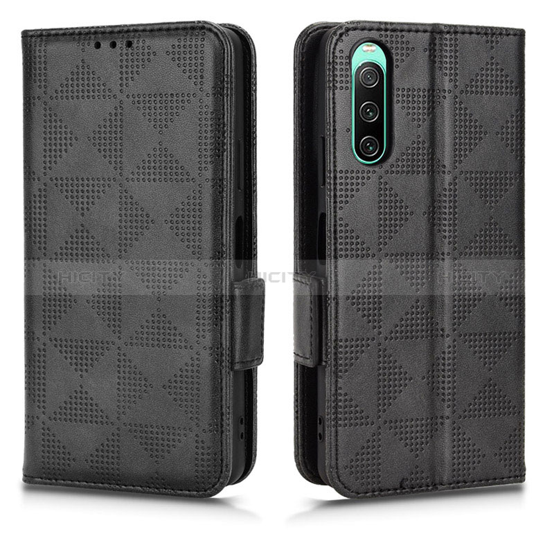 Custodia Portafoglio In Pelle Cover con Supporto C02X per Sony Xperia 10 IV