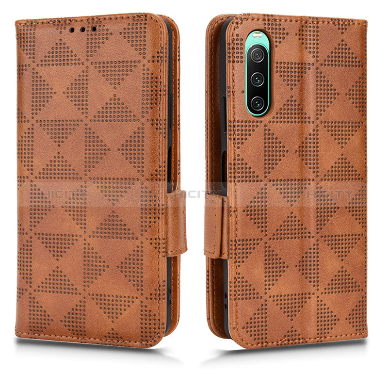 Custodia Portafoglio In Pelle Cover con Supporto C02X per Sony Xperia 10 IV SO-52C