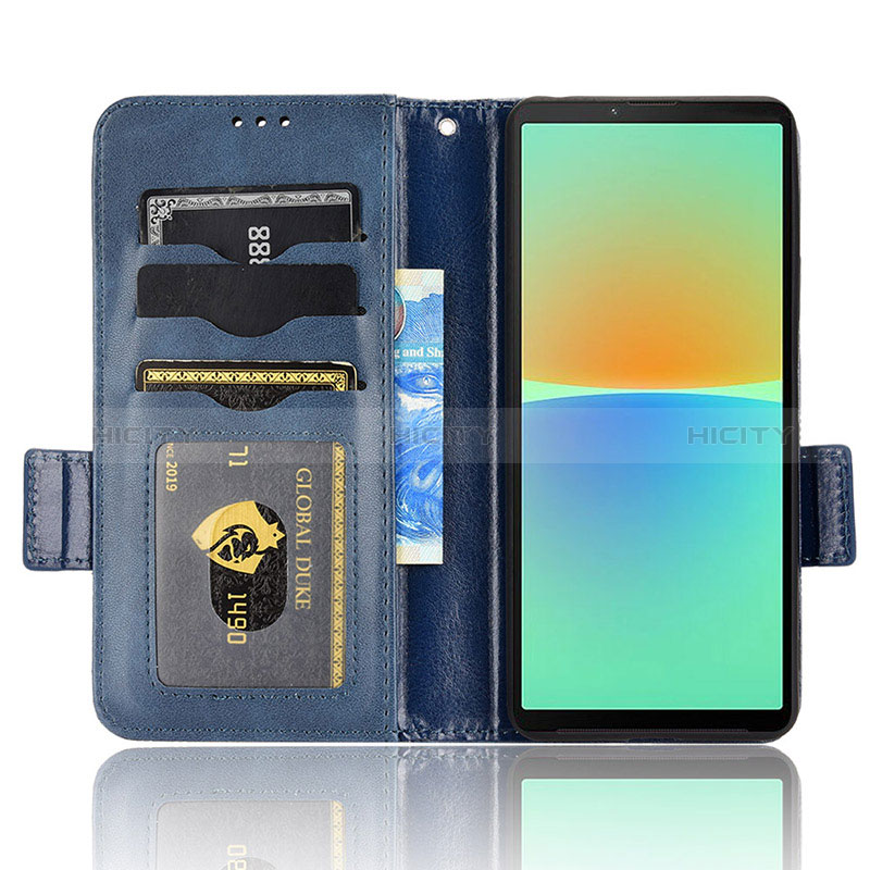 Custodia Portafoglio In Pelle Cover con Supporto C02X per Sony Xperia 10 IV SO-52C