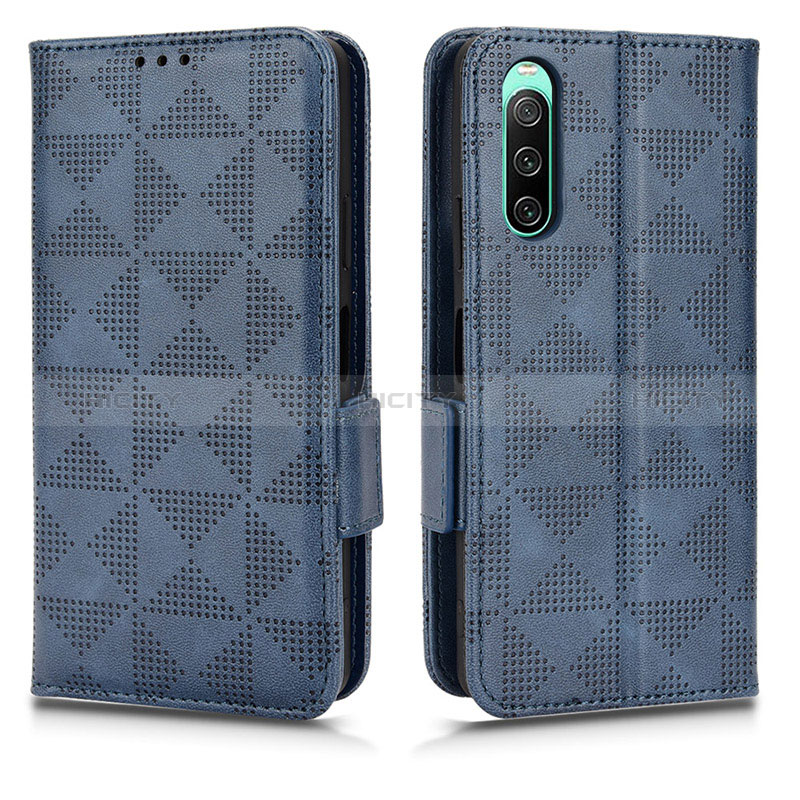 Custodia Portafoglio In Pelle Cover con Supporto C02X per Sony Xperia 10 V