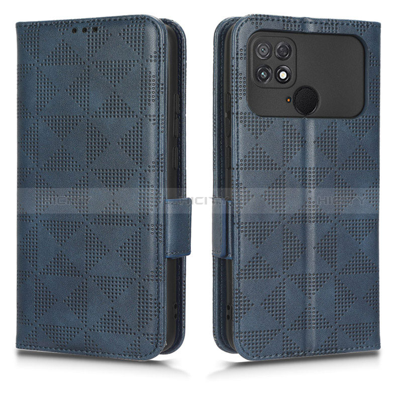 Custodia Portafoglio In Pelle Cover con Supporto C02X per Xiaomi Poco C40 Blu