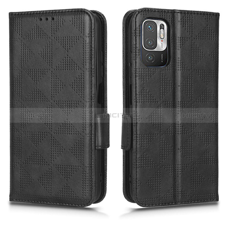 Custodia Portafoglio In Pelle Cover con Supporto C02X per Xiaomi POCO M3 Pro 5G Nero