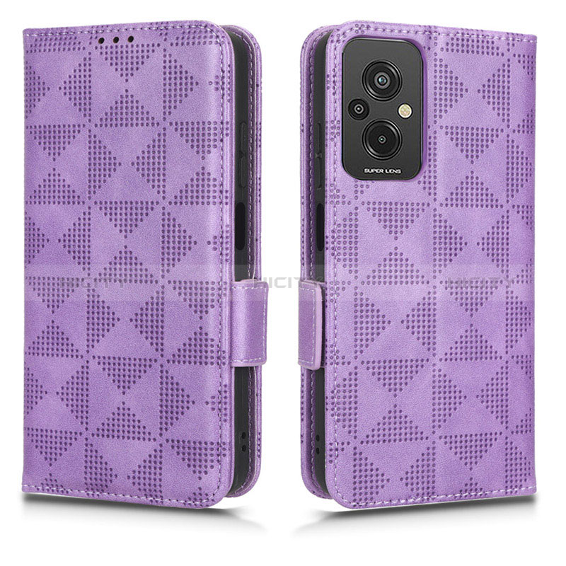 Custodia Portafoglio In Pelle Cover con Supporto C02X per Xiaomi Redmi 11 Prime 4G Viola