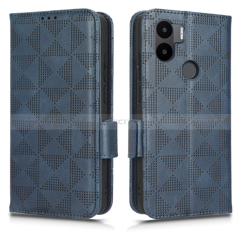 Custodia Portafoglio In Pelle Cover con Supporto C02X per Xiaomi Redmi A1 Plus Blu