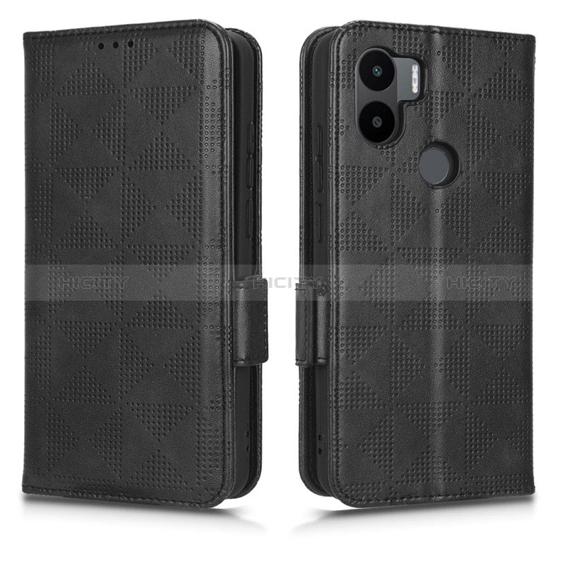 Custodia Portafoglio In Pelle Cover con Supporto C02X per Xiaomi Redmi A1 Plus Nero