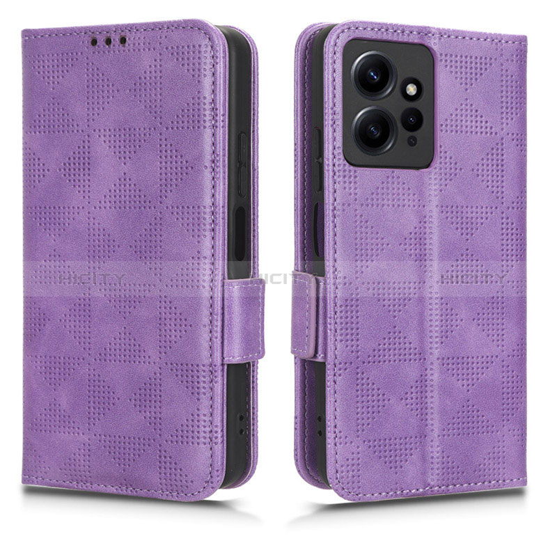 Custodia Portafoglio In Pelle Cover con Supporto C02X per Xiaomi Redmi Note 12 4G Viola