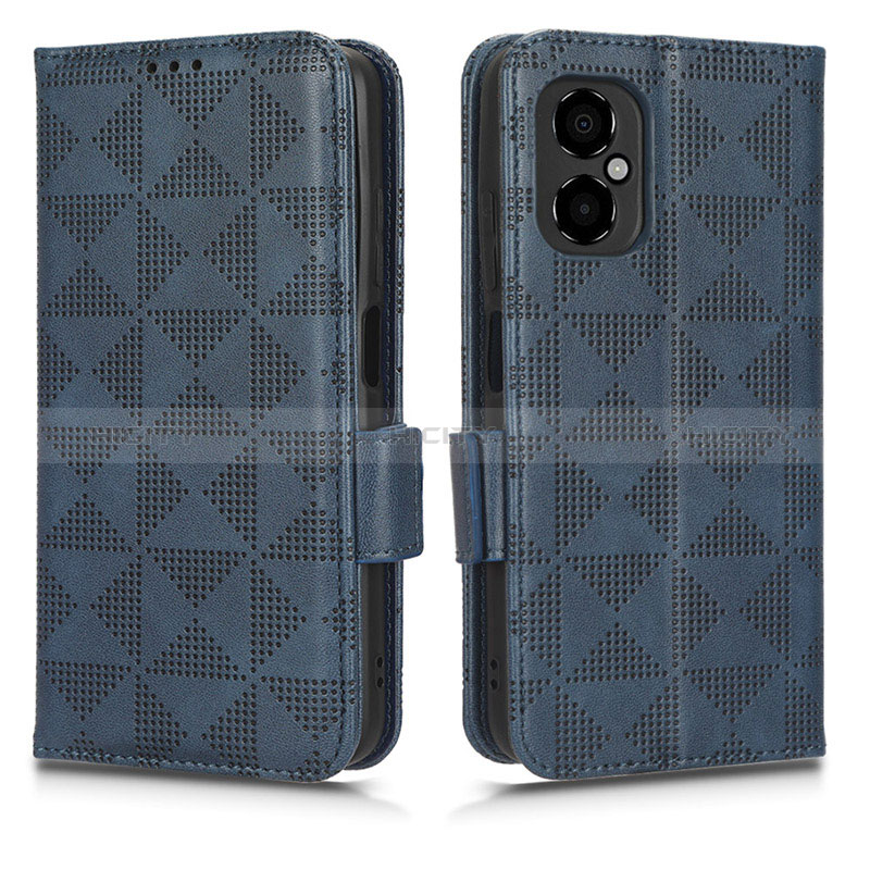 Custodia Portafoglio In Pelle Cover con Supporto C02X per Xiaomi Redmi Note 12R Pro 5G Blu