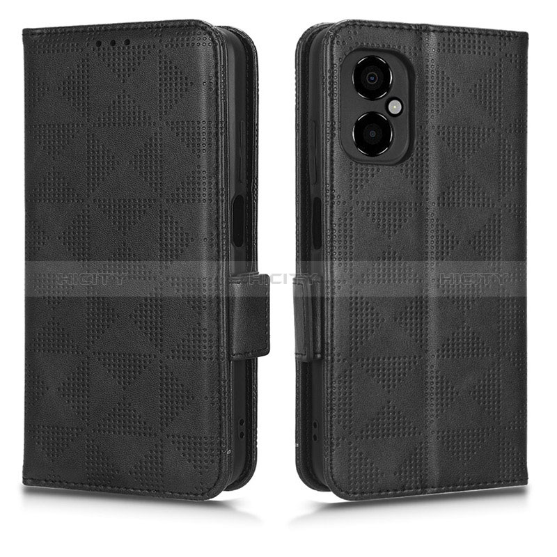 Custodia Portafoglio In Pelle Cover con Supporto C02X per Xiaomi Redmi Note 12R Pro 5G Nero