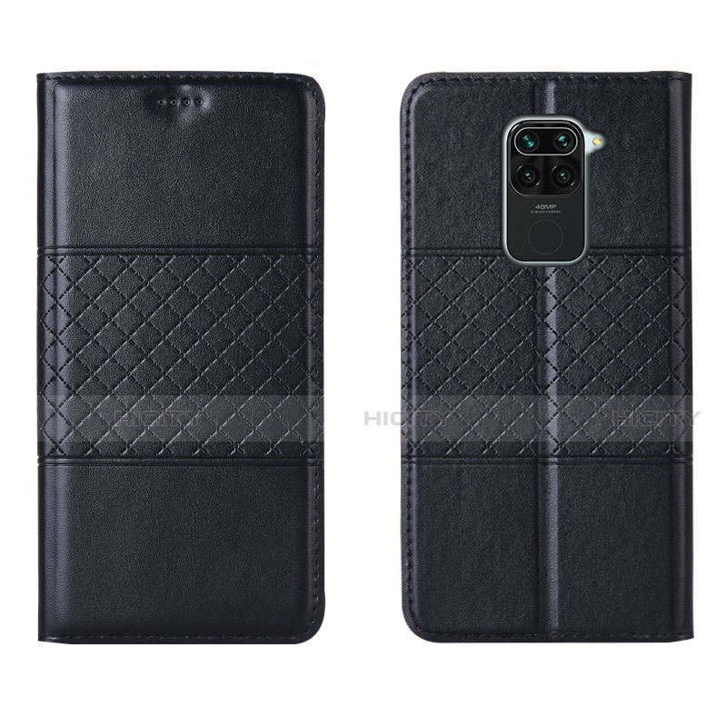 Custodia Portafoglio In Pelle Cover con Supporto C03 per Xiaomi Redmi Note 9 Nero