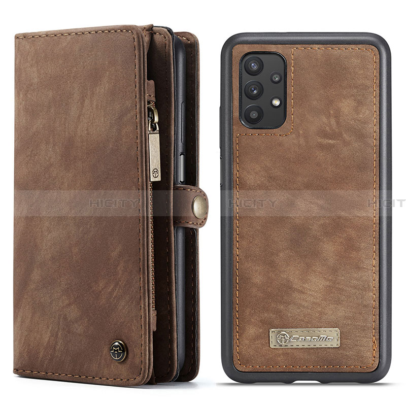 Custodia Portafoglio In Pelle Cover con Supporto C03S per Samsung Galaxy A32 4G Marrone