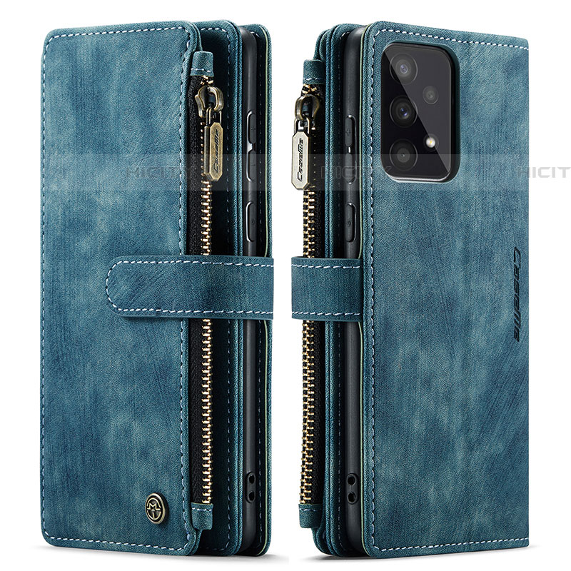 Custodia Portafoglio In Pelle Cover con Supporto C03S per Samsung Galaxy A33 5G Blu