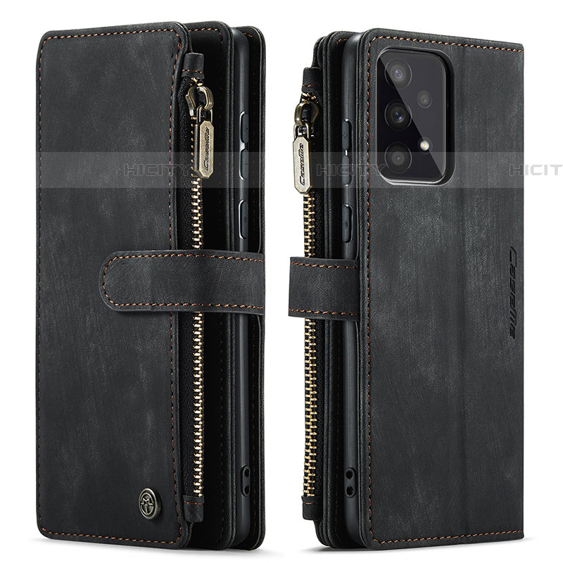 Custodia Portafoglio In Pelle Cover con Supporto C03S per Samsung Galaxy A53 5G Nero