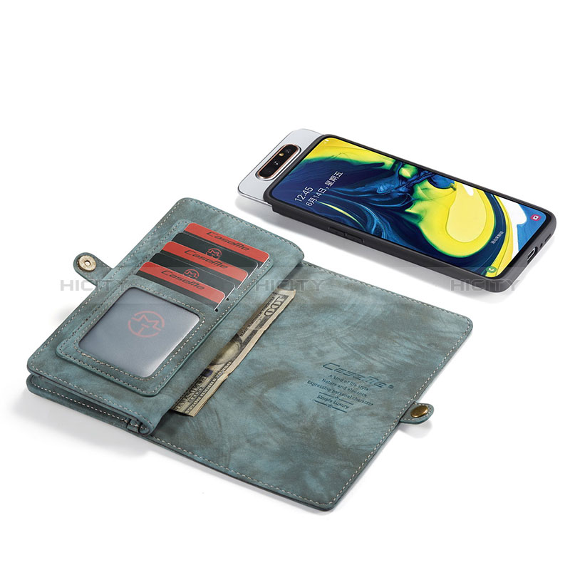 Custodia Portafoglio In Pelle Cover con Supporto C03S per Samsung Galaxy A80