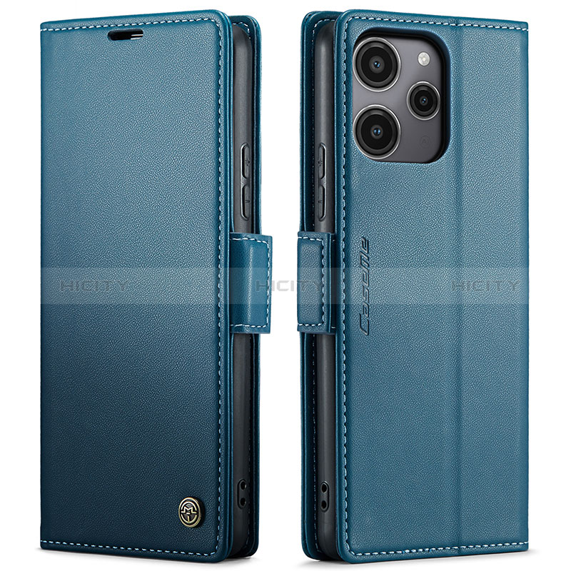 Custodia Portafoglio In Pelle Cover con Supporto C03S per Xiaomi Poco M6 Pro 5G Blu