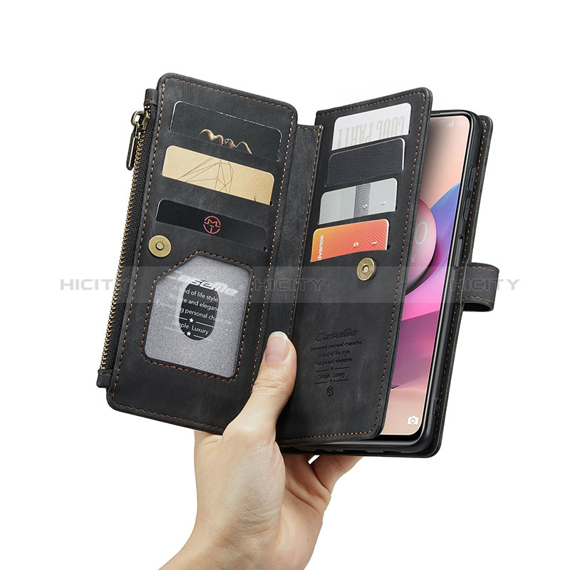 Custodia Portafoglio In Pelle Cover con Supporto C03S per Xiaomi Redmi Note 10 4G