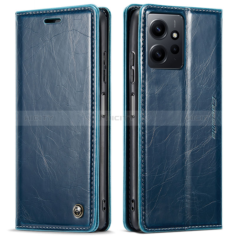 Custodia Portafoglio In Pelle Cover con Supporto C03S per Xiaomi Redmi Note 12 4G Blu