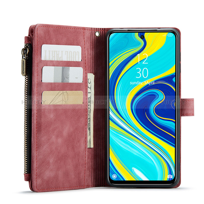 Custodia Portafoglio In Pelle Cover con Supporto C03S per Xiaomi Redmi Note 9 Pro Max