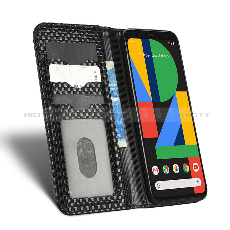 Custodia Portafoglio In Pelle Cover con Supporto C03X per Google Pixel 4 XL