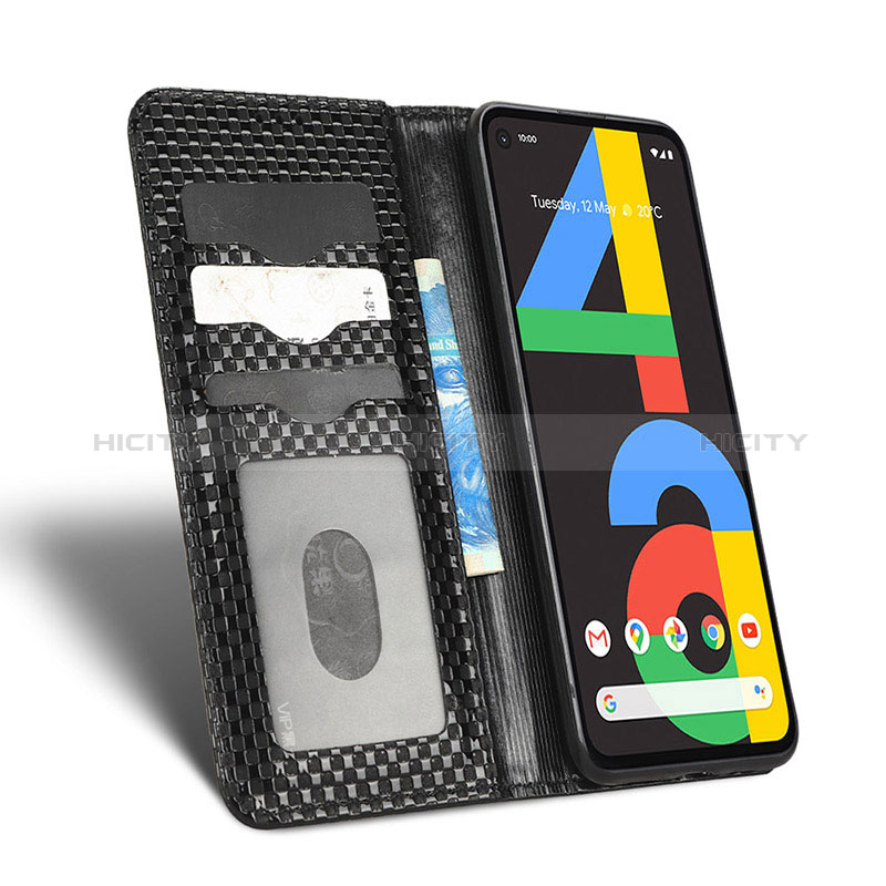 Custodia Portafoglio In Pelle Cover con Supporto C03X per Google Pixel 4a