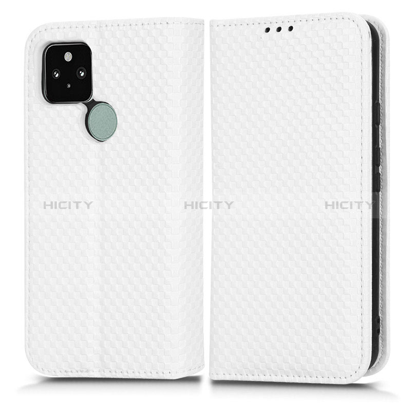 Custodia Portafoglio In Pelle Cover con Supporto C03X per Google Pixel 5