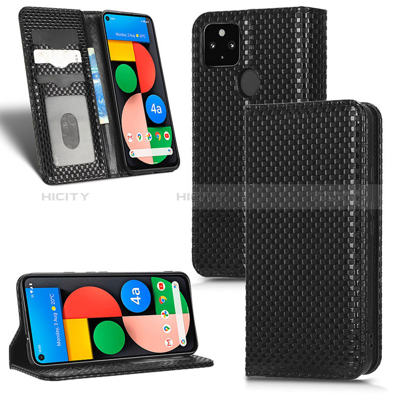 Custodia Portafoglio In Pelle Cover con Supporto C03X per Google Pixel 5 XL 5G