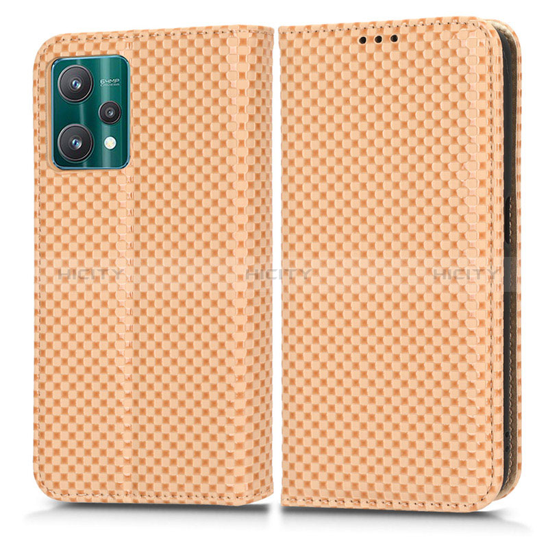 Custodia Portafoglio In Pelle Cover con Supporto C03X per Realme 9 Pro 5G Oro