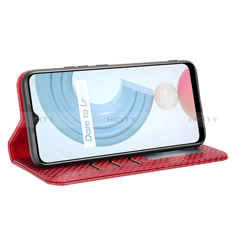 Custodia Portafoglio In Pelle Cover con Supporto C03X per Realme C25Y