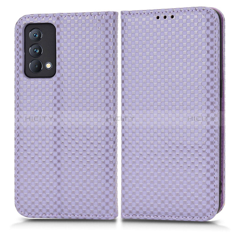 Custodia Portafoglio In Pelle Cover con Supporto C03X per Realme GT Master 5G Viola