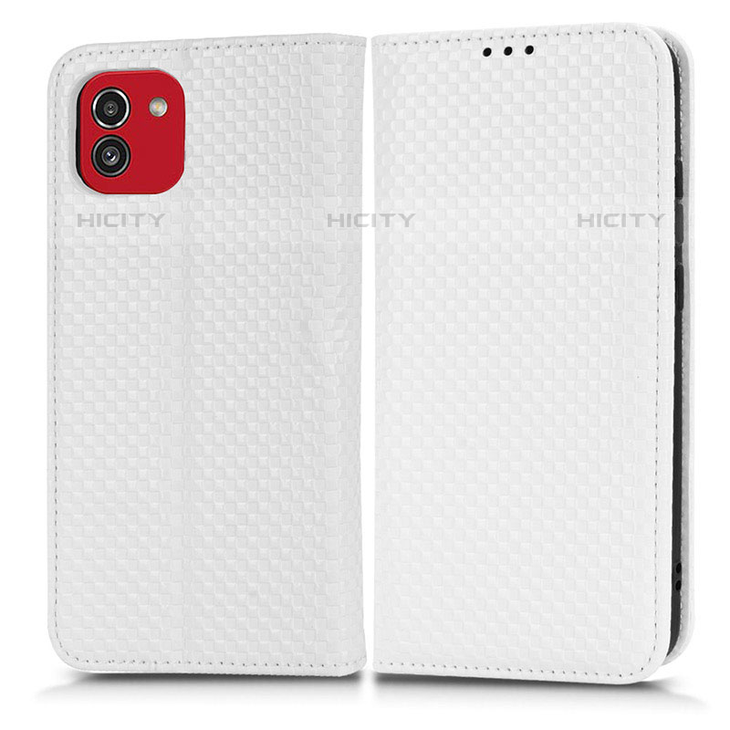 Custodia Portafoglio In Pelle Cover con Supporto C03X per Samsung Galaxy A03