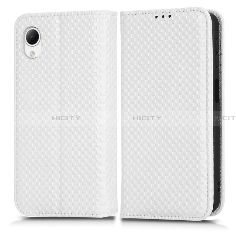 Custodia Portafoglio In Pelle Cover con Supporto C03X per Samsung Galaxy A23s Bianco
