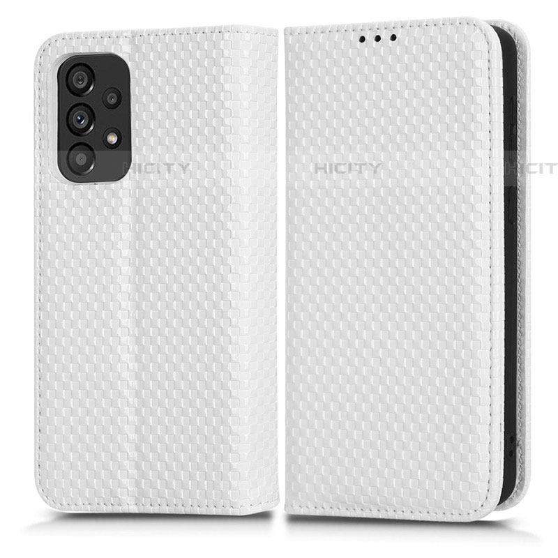 Custodia Portafoglio In Pelle Cover con Supporto C03X per Samsung Galaxy A53 5G Bianco