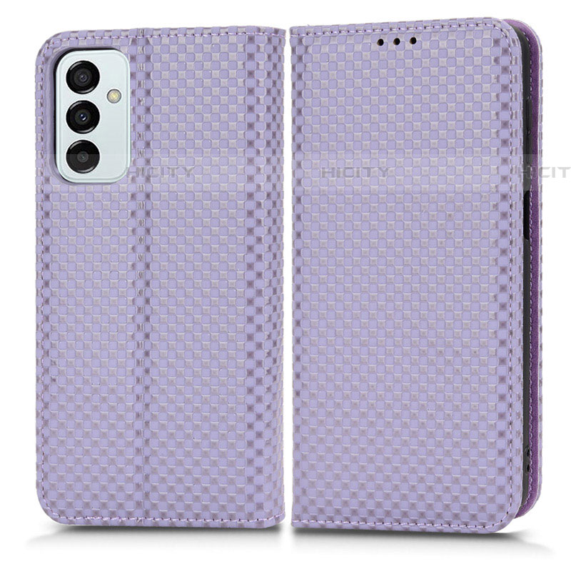 Custodia Portafoglio In Pelle Cover con Supporto C03X per Samsung Galaxy F23 5G Viola