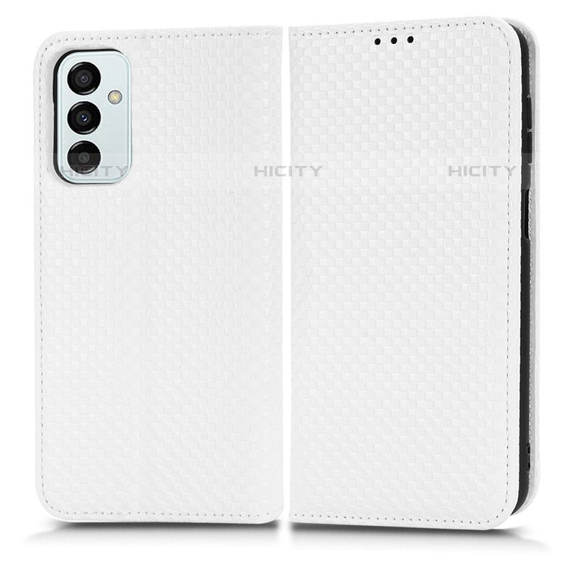 Custodia Portafoglio In Pelle Cover con Supporto C03X per Samsung Galaxy M23 5G Bianco