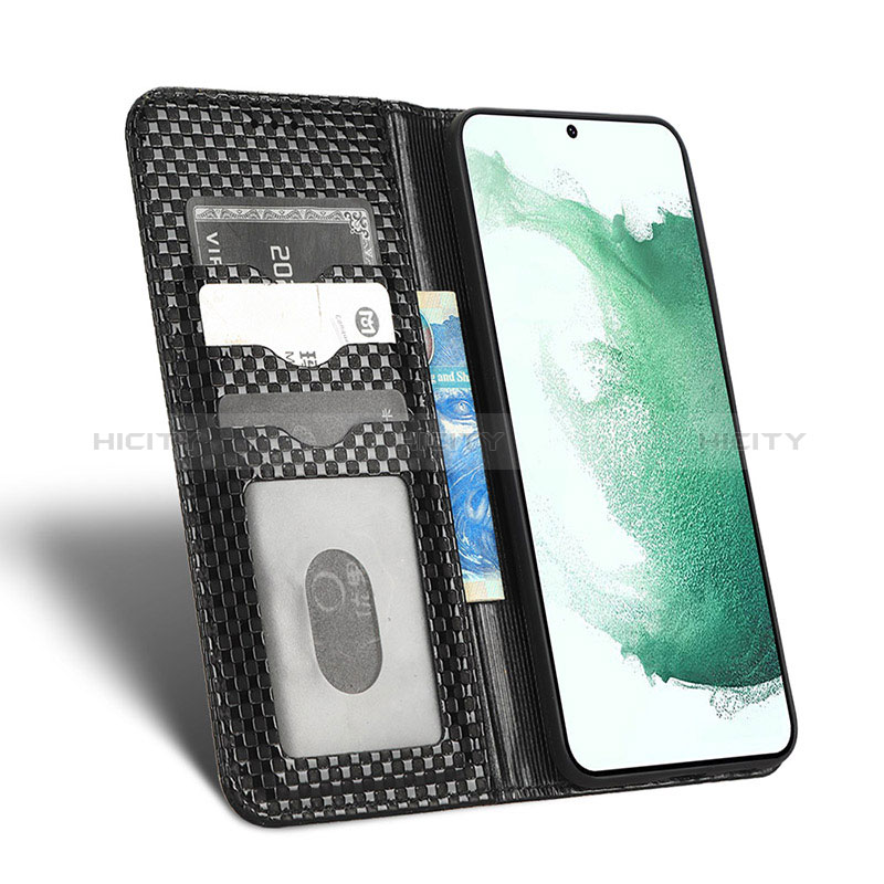 Custodia Portafoglio In Pelle Cover con Supporto C03X per Samsung Galaxy S22 5G