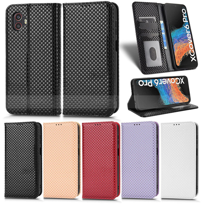 Custodia Portafoglio In Pelle Cover con Supporto C03X per Samsung Galaxy XCover 6 Pro 5G