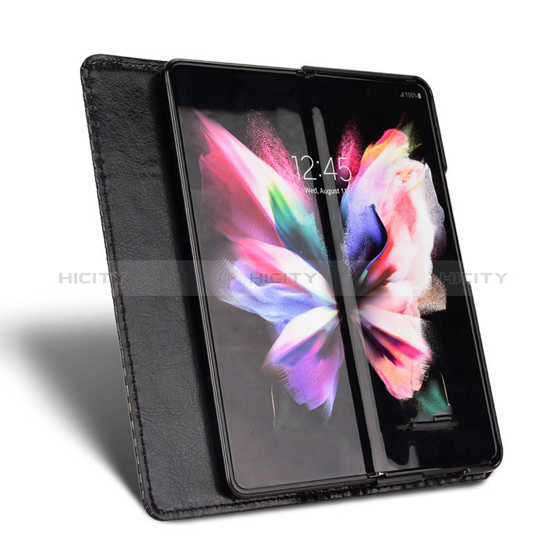 Custodia Portafoglio In Pelle Cover con Supporto C03X per Samsung Galaxy Z Fold3 5G