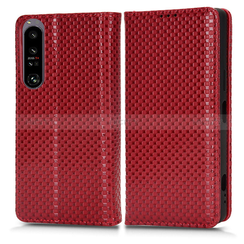 Custodia Portafoglio In Pelle Cover con Supporto C03X per Sony Xperia 1 IV