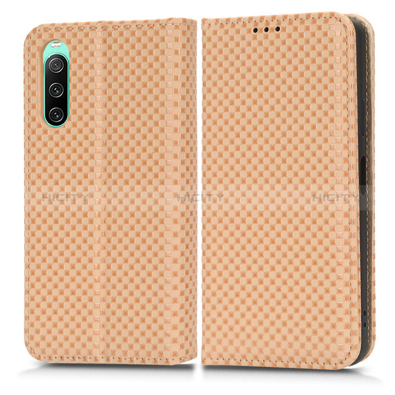 Custodia Portafoglio In Pelle Cover con Supporto C03X per Sony Xperia 10 IV