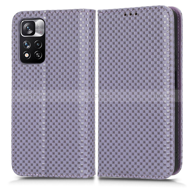 Custodia Portafoglio In Pelle Cover con Supporto C03X per Xiaomi Mi 11i 5G (2022) Viola