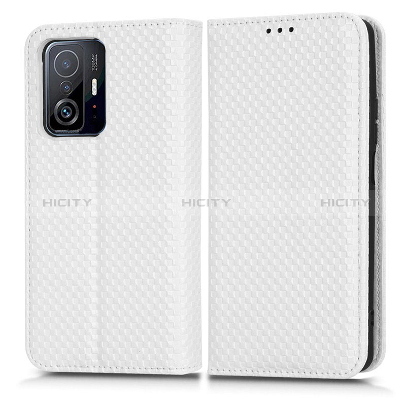 Custodia Portafoglio In Pelle Cover con Supporto C03X per Xiaomi Mi 11T Pro 5G Bianco