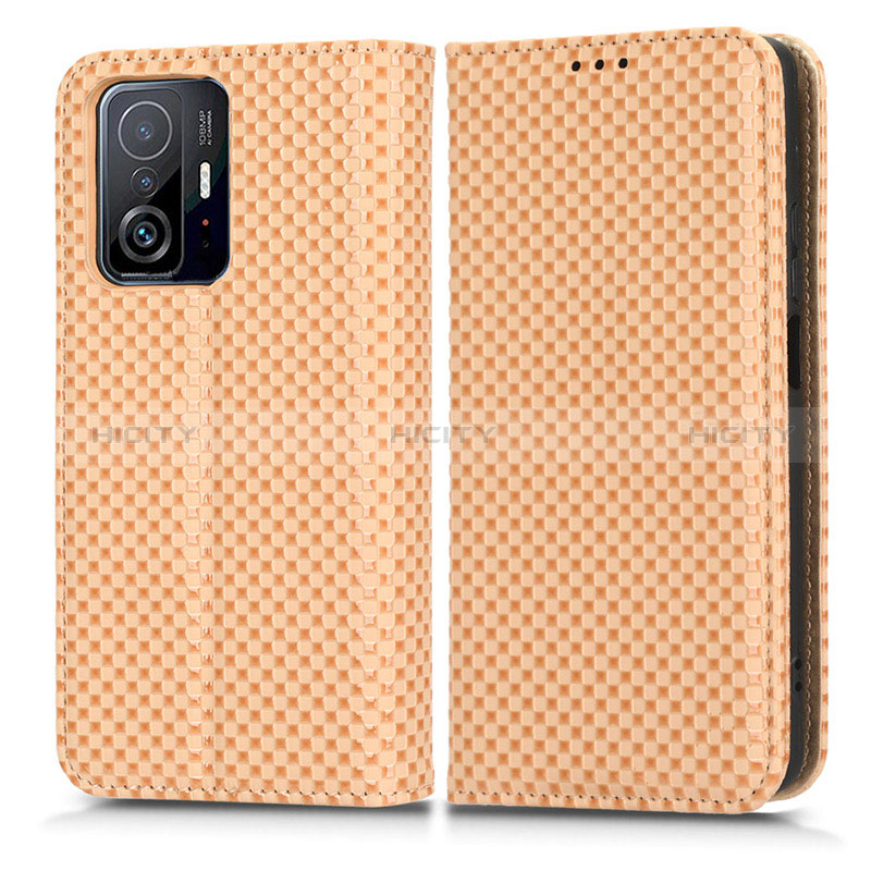 Custodia Portafoglio In Pelle Cover con Supporto C03X per Xiaomi Mi 11T Pro 5G Oro