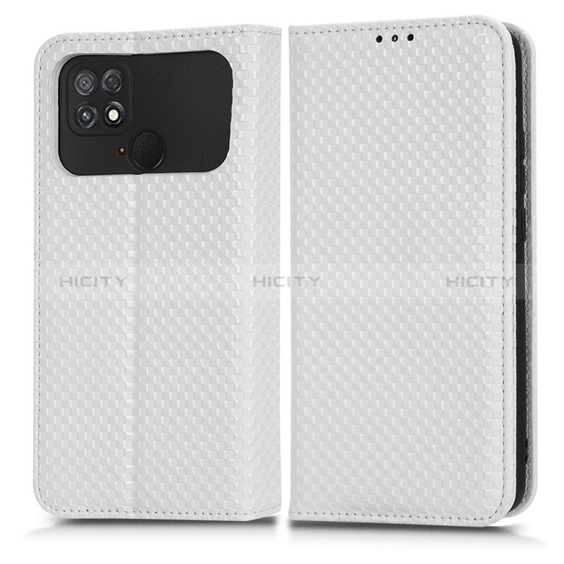 Custodia Portafoglio In Pelle Cover con Supporto C03X per Xiaomi Poco C40 Bianco