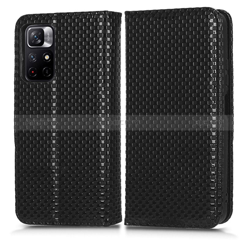 Custodia Portafoglio In Pelle Cover con Supporto C03X per Xiaomi Redmi Note 11S 5G Nero