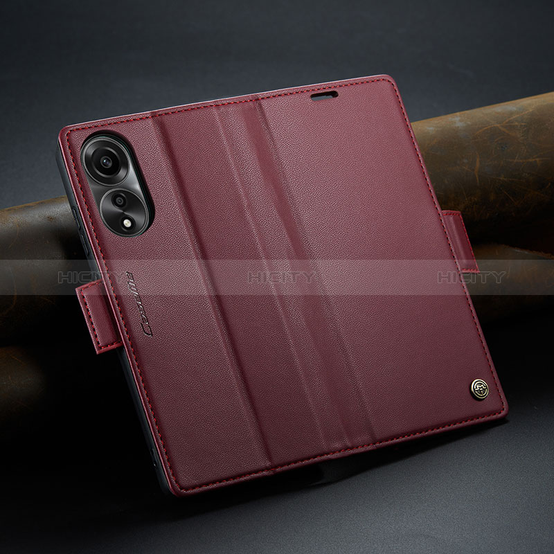 Custodia Portafoglio In Pelle Cover con Supporto C04S per Oppo A78 4G