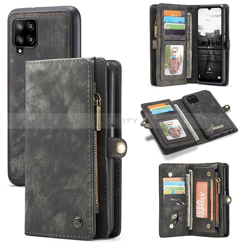 Custodia Portafoglio In Pelle Cover con Supporto C04S per Samsung Galaxy A12