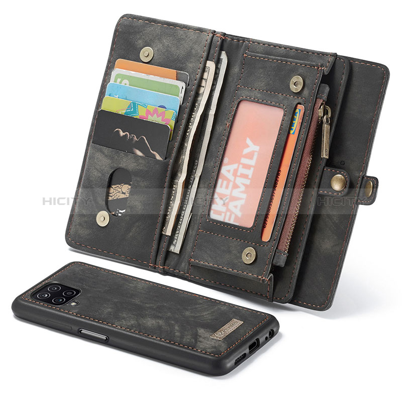 Custodia Portafoglio In Pelle Cover con Supporto C04S per Samsung Galaxy A12 5G