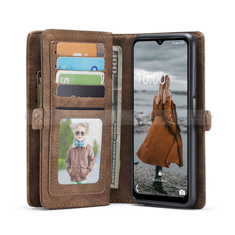 Custodia Portafoglio In Pelle Cover con Supporto C04S per Samsung Galaxy F12