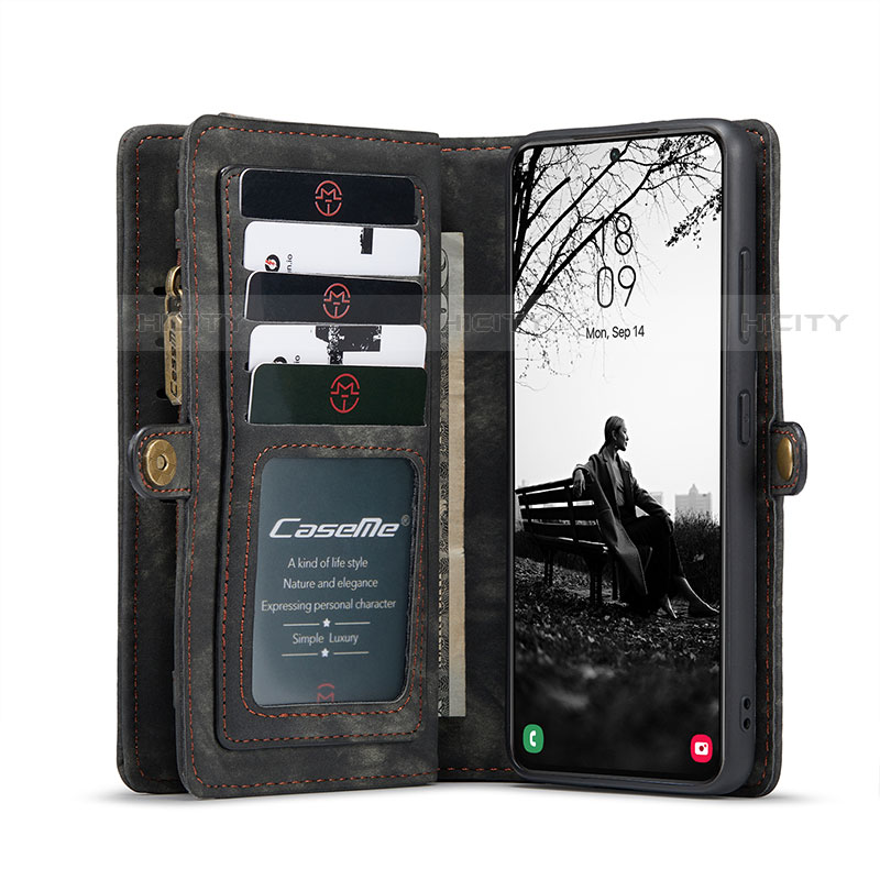 Custodia Portafoglio In Pelle Cover con Supporto C04S per Samsung Galaxy S22 5G