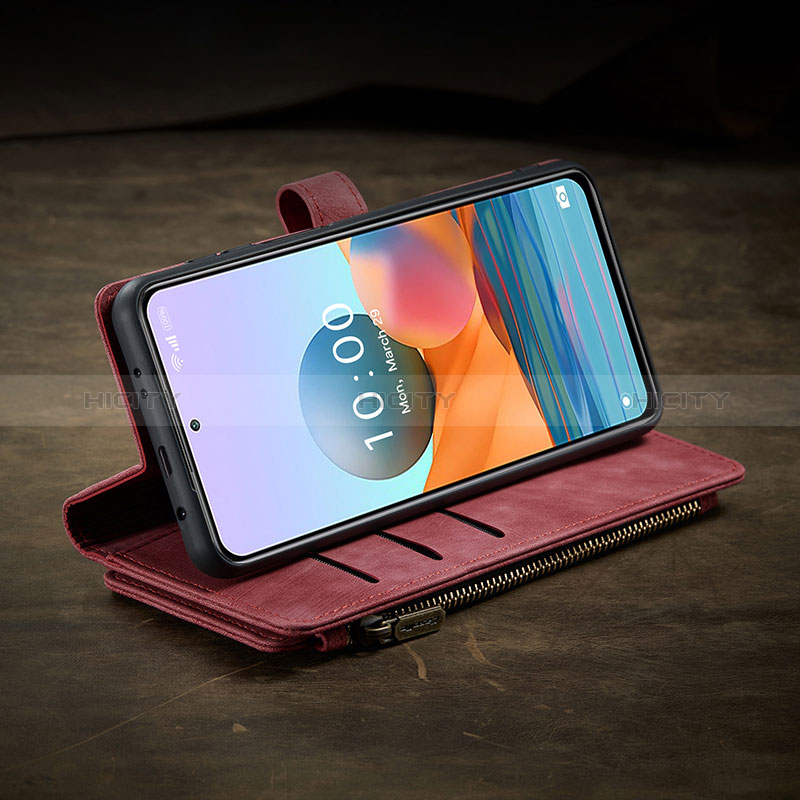 Custodia Portafoglio In Pelle Cover con Supporto C04S per Xiaomi Redmi Note 10 Pro 4G